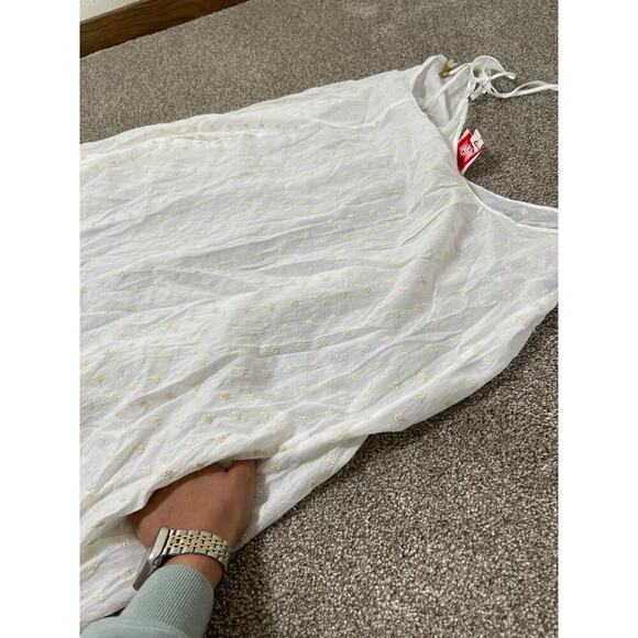 Solid & Striped Women’s Mid Solid Striped Sheer Cover-up Coastal Beachy Dress L - Picture 8 of 12